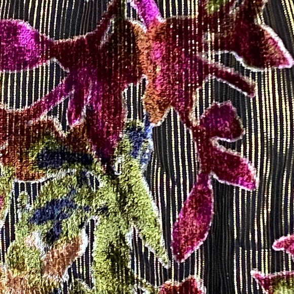 Beautiful Gianni Bini Morgan Lurex Velvet Wrap Multi-Colored Sexy Dress Sz 6 VGC - Picture 6 of 12